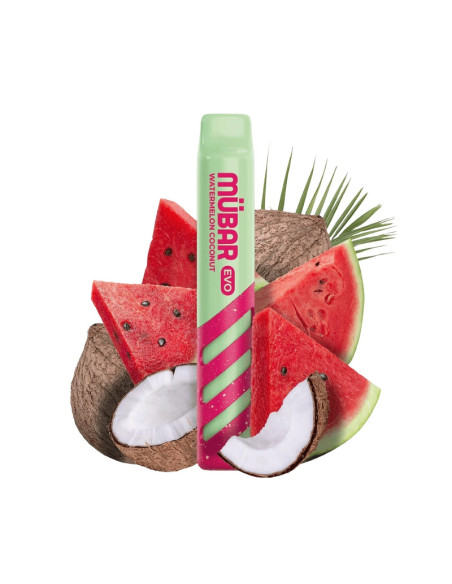 CAJA POD DESECHABLE MUBAR EVO 800 10UD - WATERMELON COCONUT