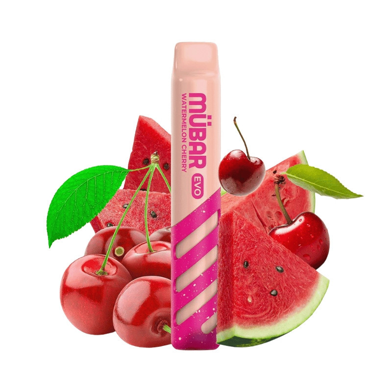 CAJA POD DESECHABLE MUBAR EVO 800 10UD - WATERMELON CHERRY