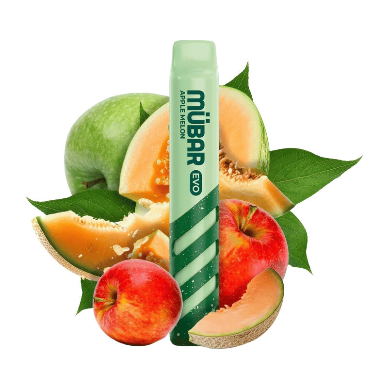 CAJA POD DESECHABLE MUBAR EVO 800 10UD - APPLE MELON