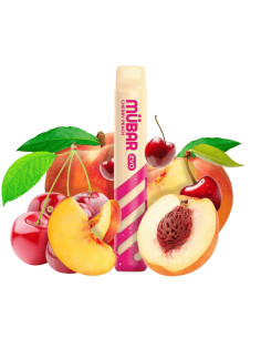 CAJA POD DESECHABLE MUBAR EVO 800 10UD - CHERRY PEACH 2