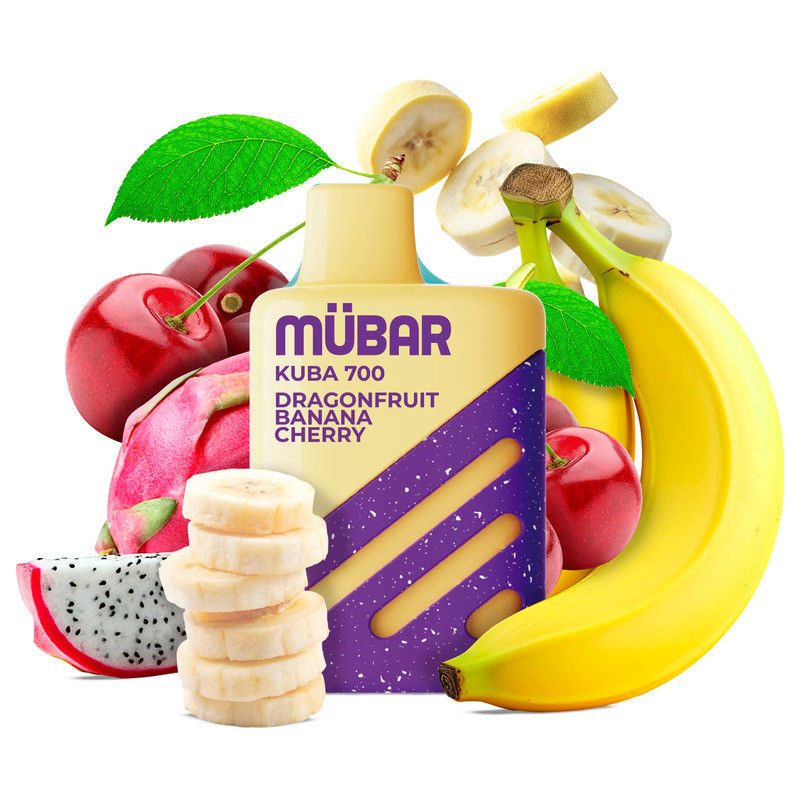 POD DESECHABLE MUBAR KUBA 700 - DRAGON FRUIT BANANA CHERRY | BENGALASPAIN