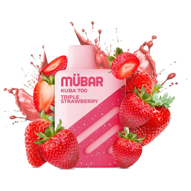 POD DESECHABLE MUBAR KUBA 700 - TRIPLE STRAWBERRY | BENGALASPAIN