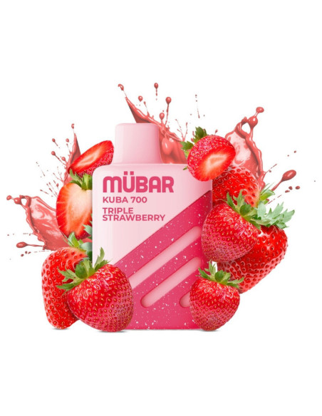 POD DESECHABLE MUBAR KUBA 700 - TRIPLE STRAWBERRY | BENGALASPAIN