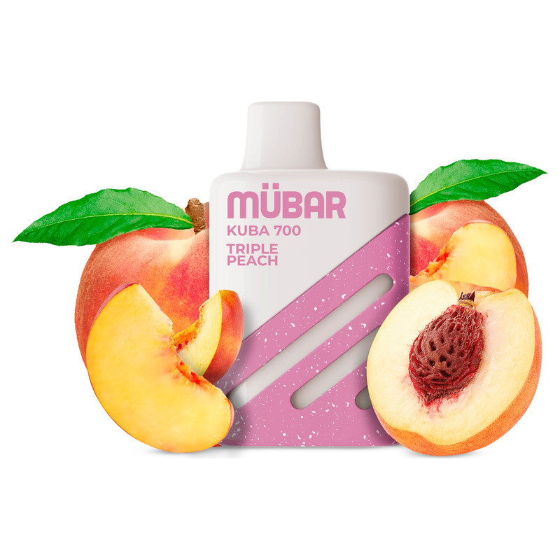 POD DESECHABLE MUBAR KUBA 700 - TRIPLE PEACH