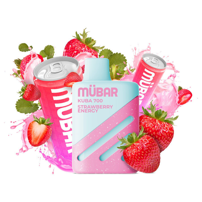 POD DESECHABLE MUBAR KUBA 700 - STRAWBERRY ENERGY | BENGALASPAIN