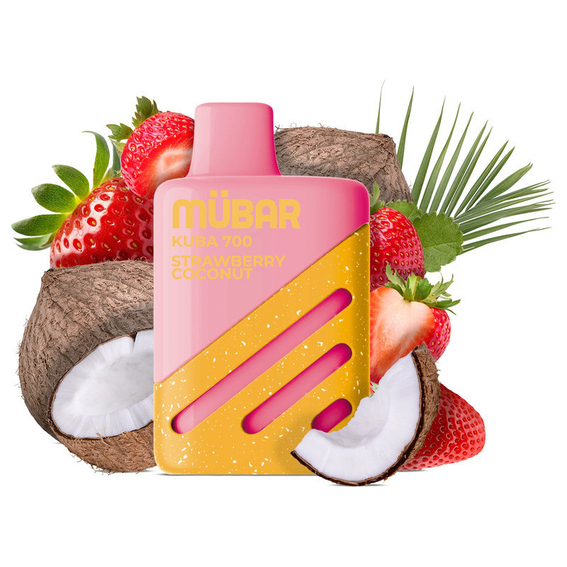 POD DESECHABLE MUBAR KUBA 700 - STRAWBERRY COCONUT | BENGALASPAIN