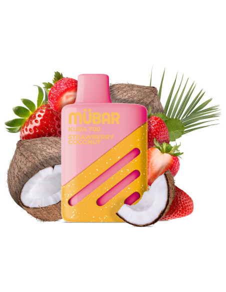 POD DESECHABLE MUBAR KUBA 700 - STRAWBERRY COCONUT | BENGALASPAIN