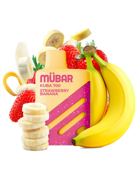 POD DESECHABLE MUBAR KUBAR 700 - STRAWBERRY BANANA