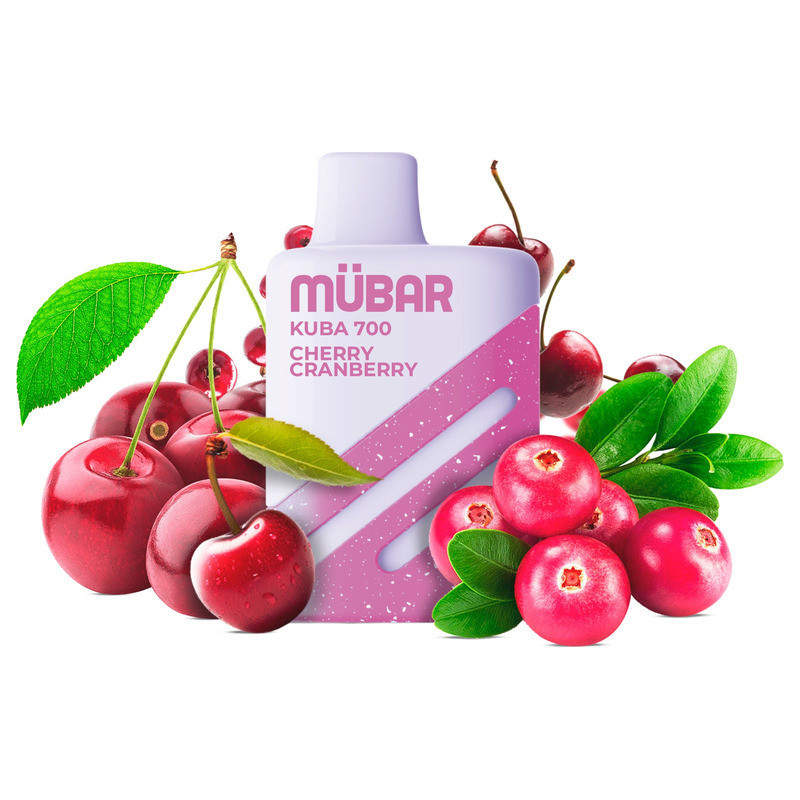 POD DESECHABLE MUBAR KUBA 700 - CHERRY CRANBERRY | BENGALASPAIN