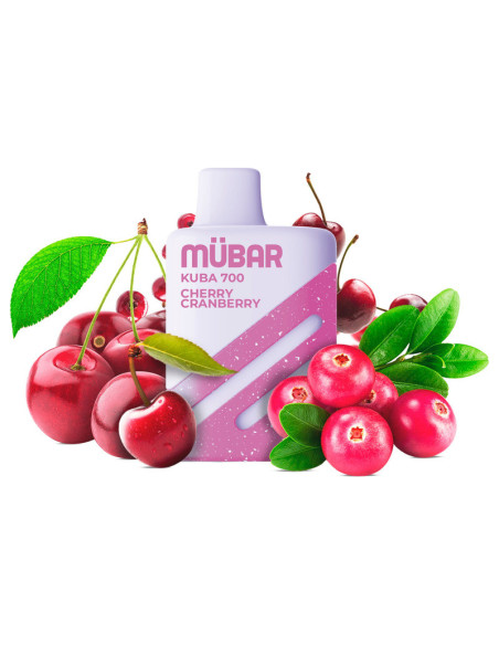 POD DESECHABLE MUBAR KUBA 700 - CHERRY CRANBERRY | BENGALASPAIN