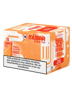 CAJA POD DESECHABLE MUBAR KUBA 700 10UD - TRIPLE MANGO