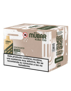 CAJA POD DESECHABLE MUBAR KUBA 700 10UD - COCOLOCO