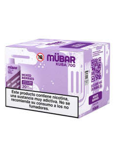 CAJA POD DESECHABLE MUBAR KUBA 700 10UD - MIXED BERRIES