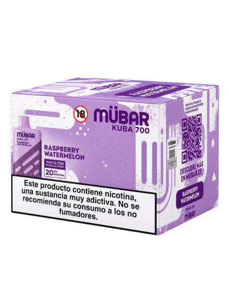 Mübar Kuba 700 Raspberry Watermelon · 10 ud | Bengala Spain