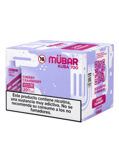 CAJA POD DESECHABLE MUBAR KUBA 700 10UD - CHERRY CRANBERRY