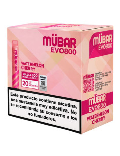 CAJA POD DESECHABLE MUBAR EVO 800 10UD - WATERMELON CHERRY