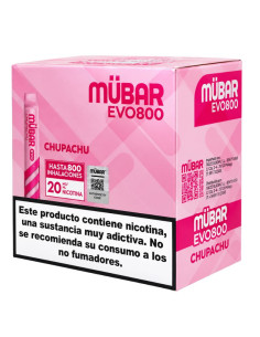 CAJA POD DESECHABLE MUBAR EVO 800 10UD - CHUPACHU